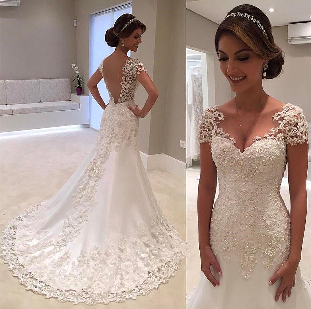 simple elegant wedding gown